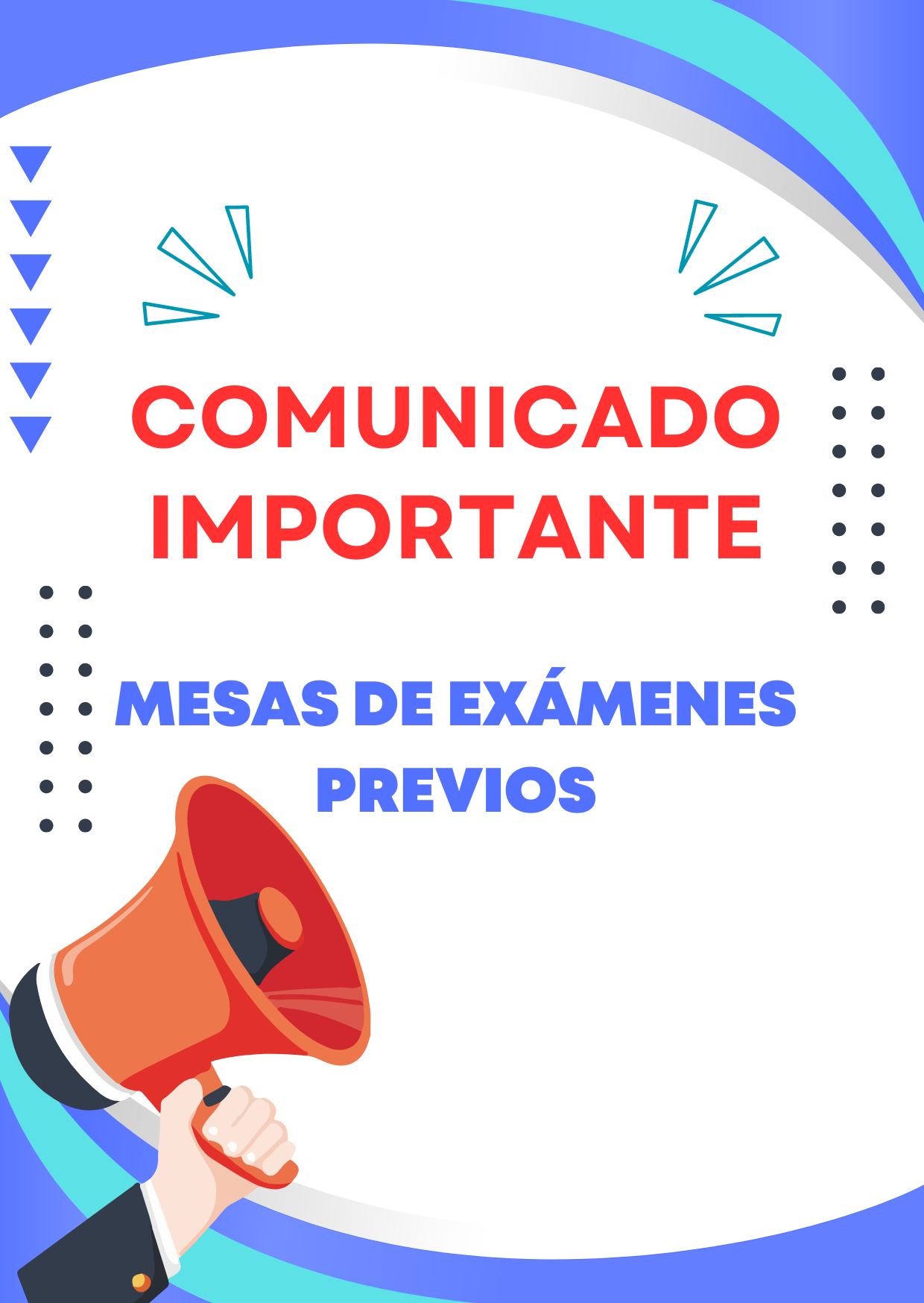 Mesas de examenes previos